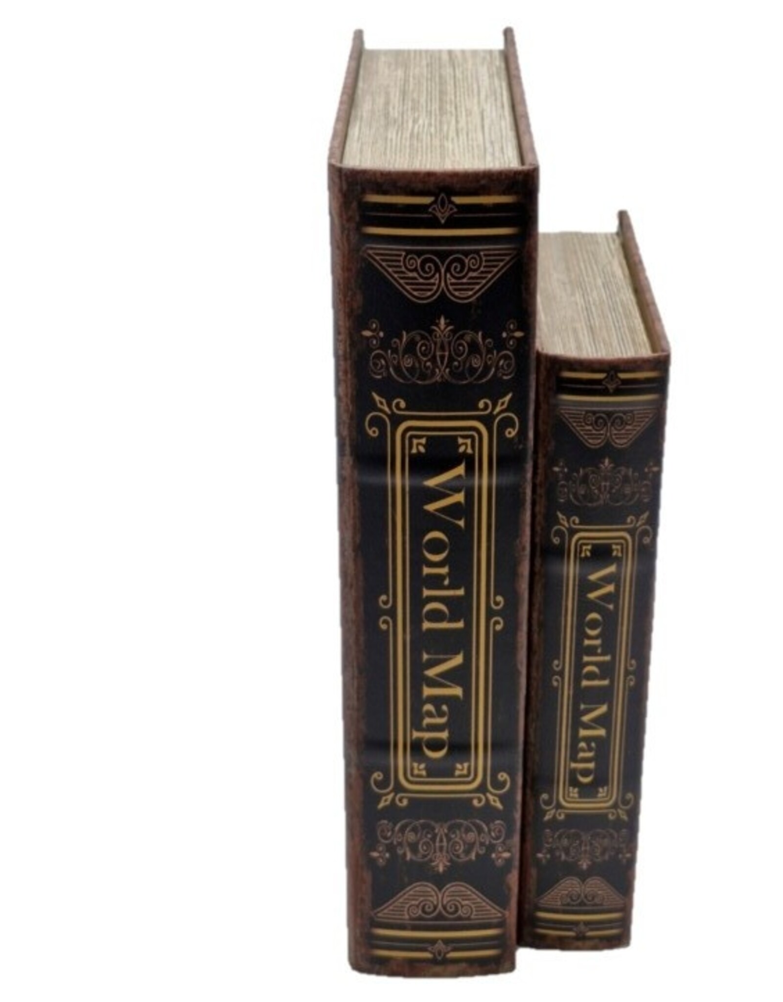 Trukado Giftware & Lifestyle - Storage box Book World Map Large Set