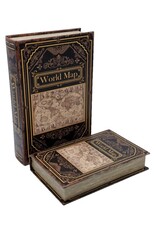 Trukado Giftware & Lifestyle - Storage box Book World Map Large Set
