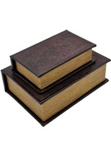 Trukado Miscellaneous - Antique Book Storage Box - Set of 2
