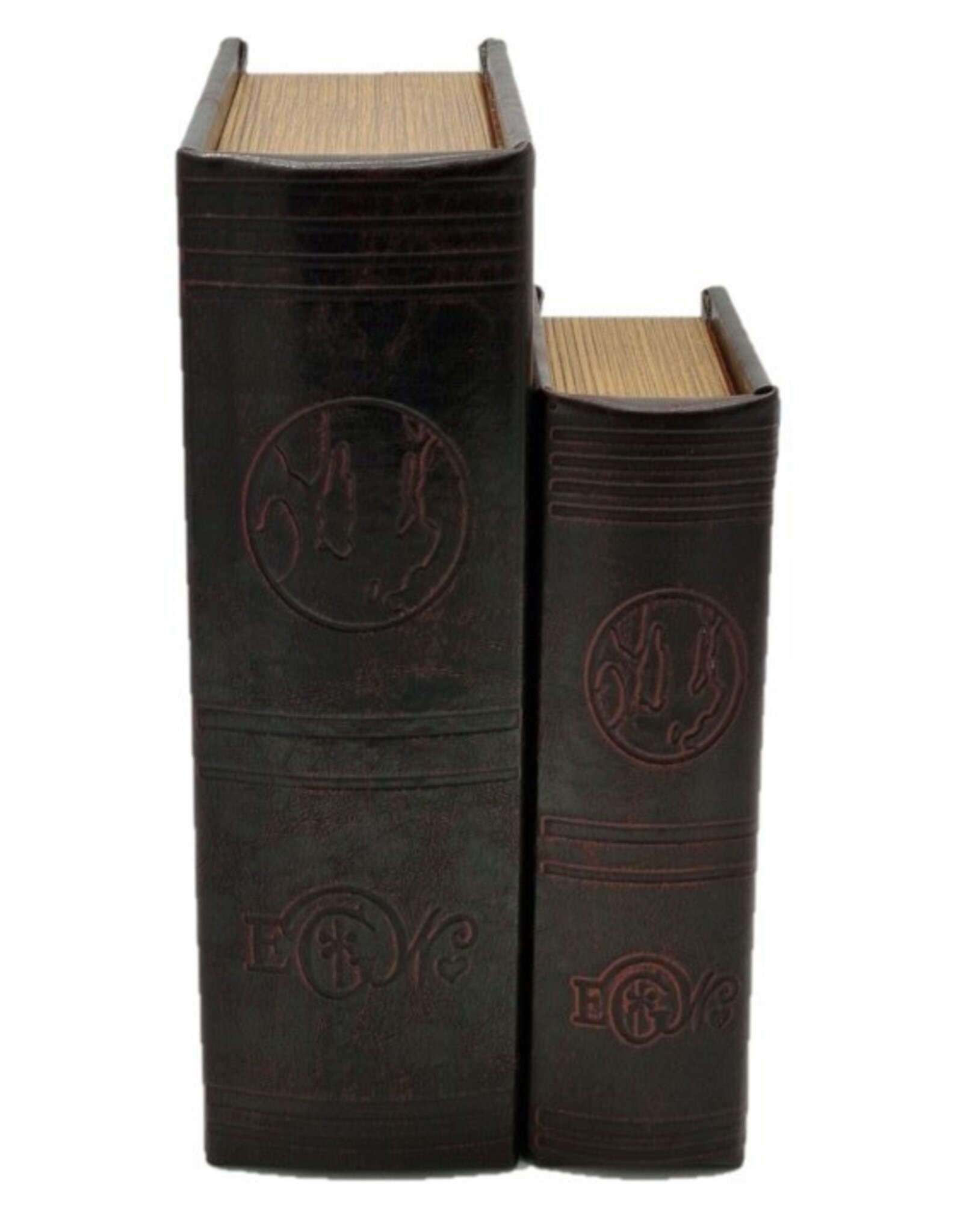 Trukado Miscellaneous - Antique Book Storage Box - Set of 2