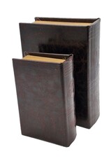 Trukado Miscellaneous - Antiek Boek Opbergdoos - Set van 2