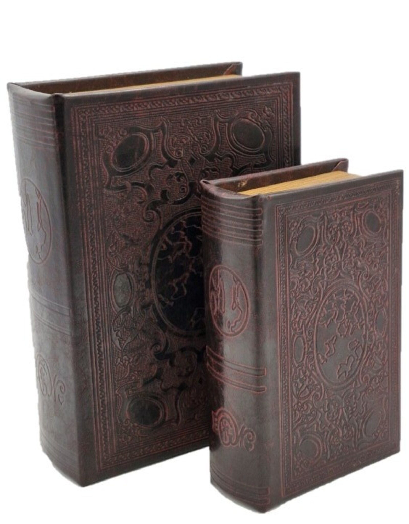 Trukado Miscellaneous - Antiek Boek Opbergdoos - Set van 2