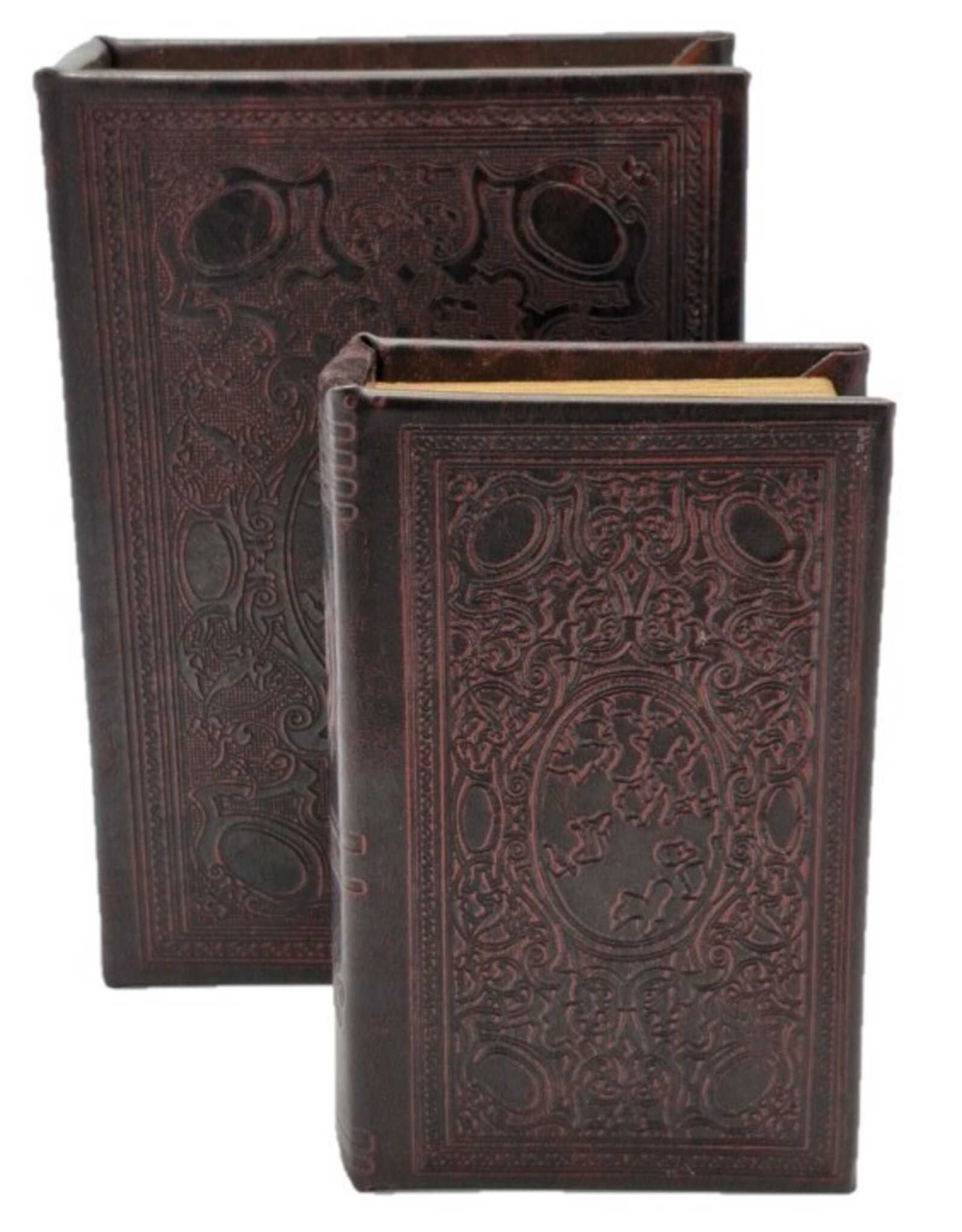 Trukado Miscellaneous - Antique Book Storage Box - Set of 2