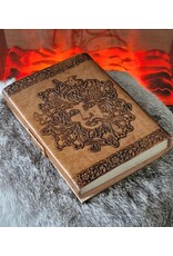 AWG Miscellaneous - Leather Notebook Greenman embossing 20cm x 15cm