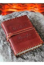 AWG Miscellaneous - Leather Notebook with wrap Book of Thoughts 15.5x11.5cm