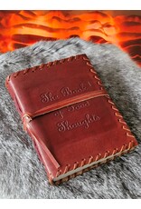 AWG Miscellaneous - Leren Wikkelnotitieboek Book of Thoughts 15,5x11,5cm