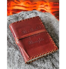 AWG Leren Wikkelnotitieboek Book of Thoughts 15,5x11,5cm