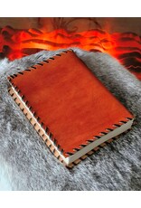 AWG Miscellaneous - Leather Notebook with Black Onyx & Compass 17cm x 12 cm