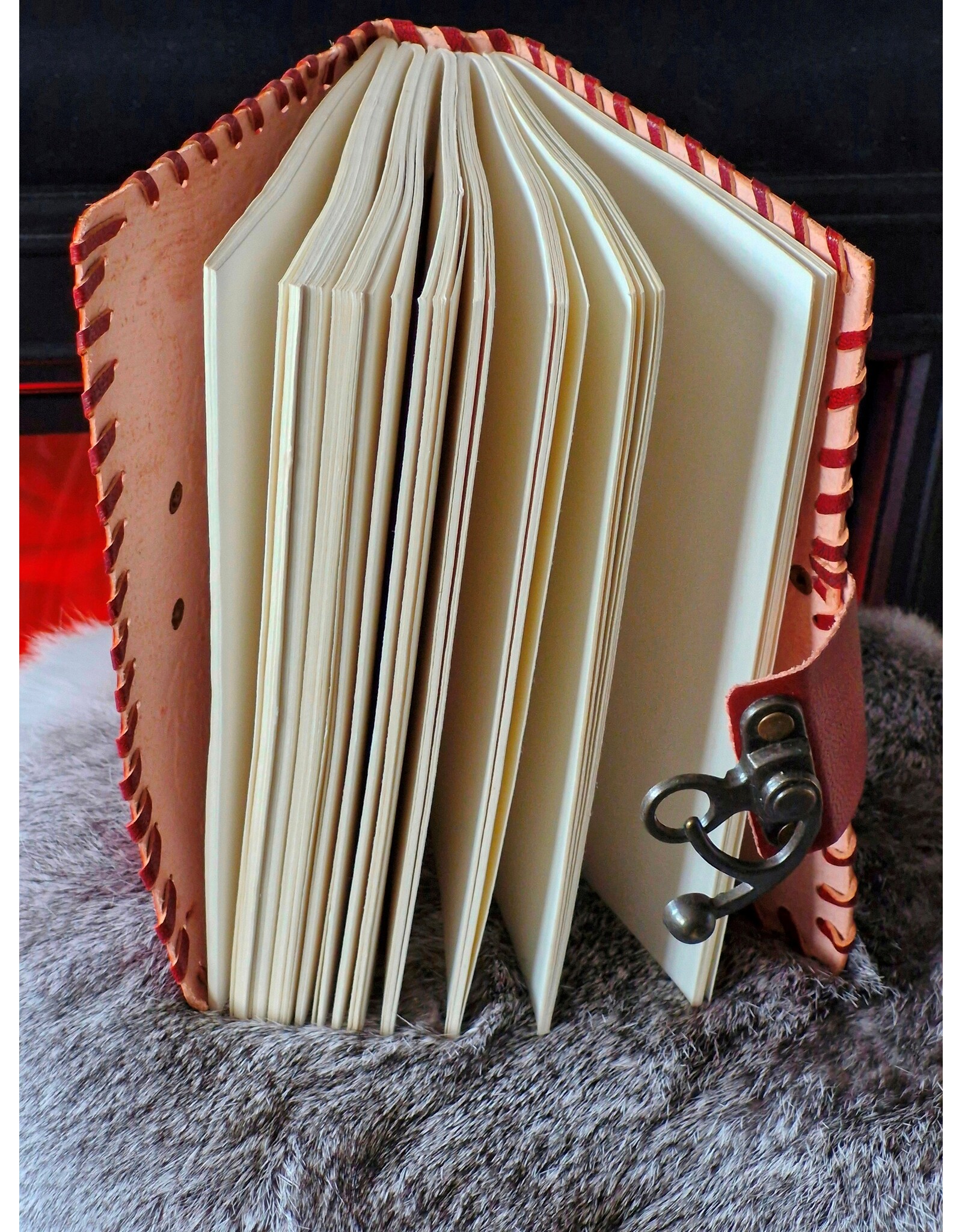 AWG Miscellaneous - Leather Notebook World Map 18x13cm