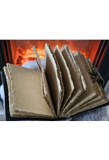 AWG Miscellaneous - Leather  Deckle-edge Notebook 'Bee Kind' 18x13cm