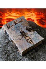 AWG Miscellaneous - Leather  Deckle-edge Notebook 'Bee Kind' 18x13cm