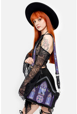 Restyle Gothic tassen Steampunk tassen - Aurora handtas met Noorderlicht Boorduurwerk