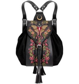 Restyle Wilderwood Rugzak met Nachtvlinder en Wilde Bloemen