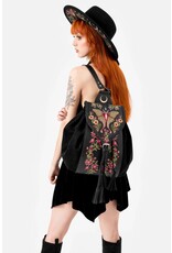 Restyle Fantasy tassen en portemonnees - Wilderwood Rugzak met Nachtvlinder en Wilde Bloemen