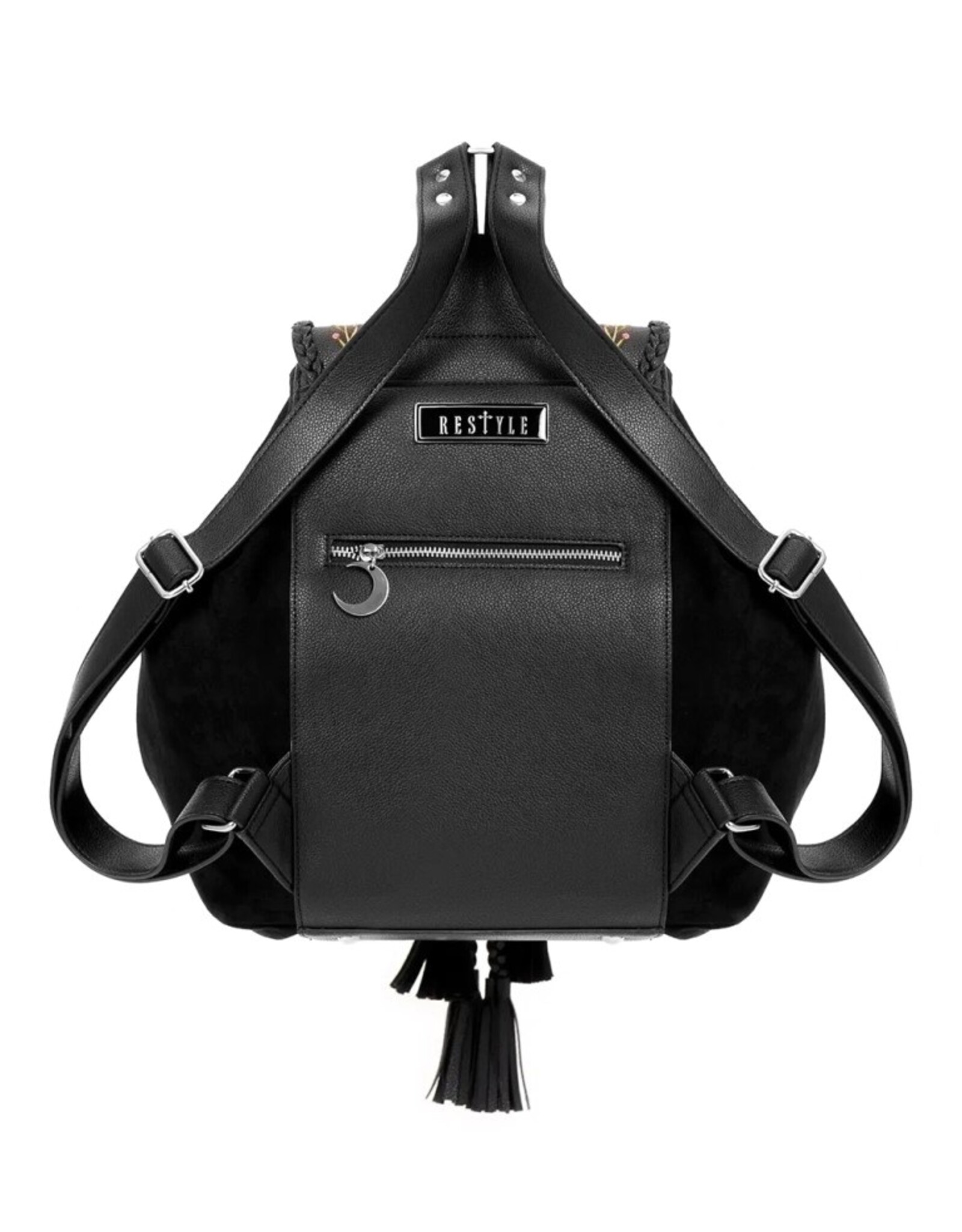 Restyle Fantasy tassen en portemonnees - Wilderwood Rugzak met Nachtvlinder en Wilde Bloemen