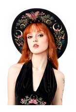 Restyle Gothic en Steampunk accessoires - Wilderwood Hoed met Magisch Borduurwerk