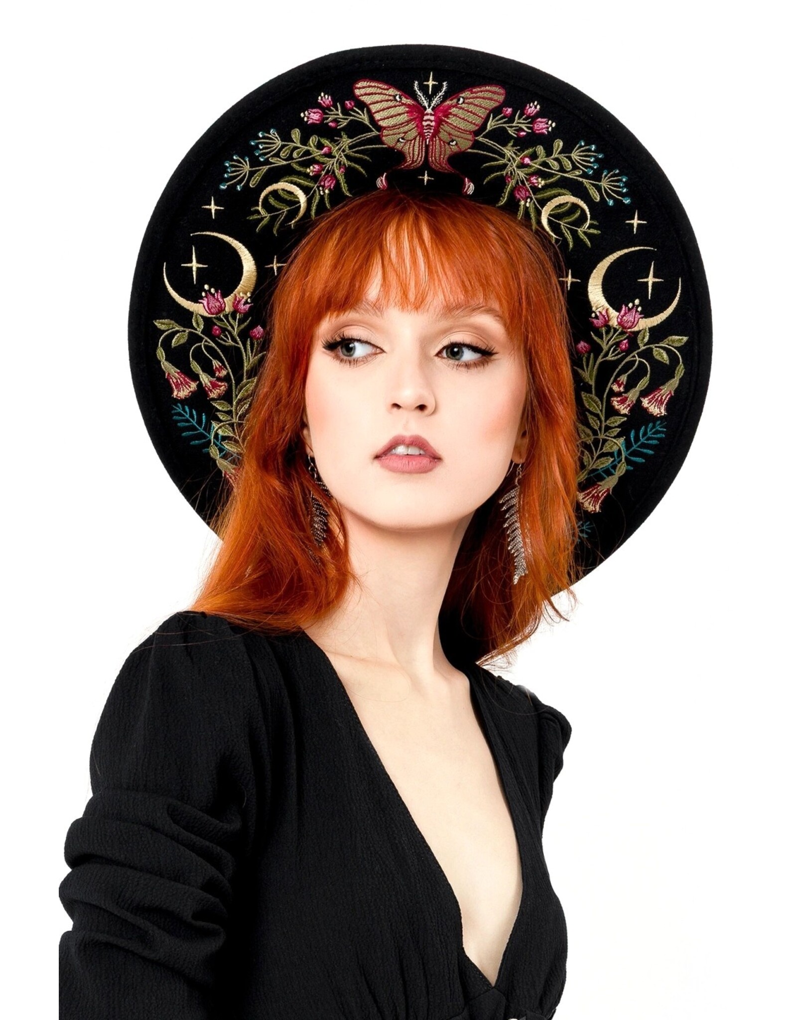 Restyle Gothic and Steampunk accessories - Wilderwood Hat with Magical Embroidery