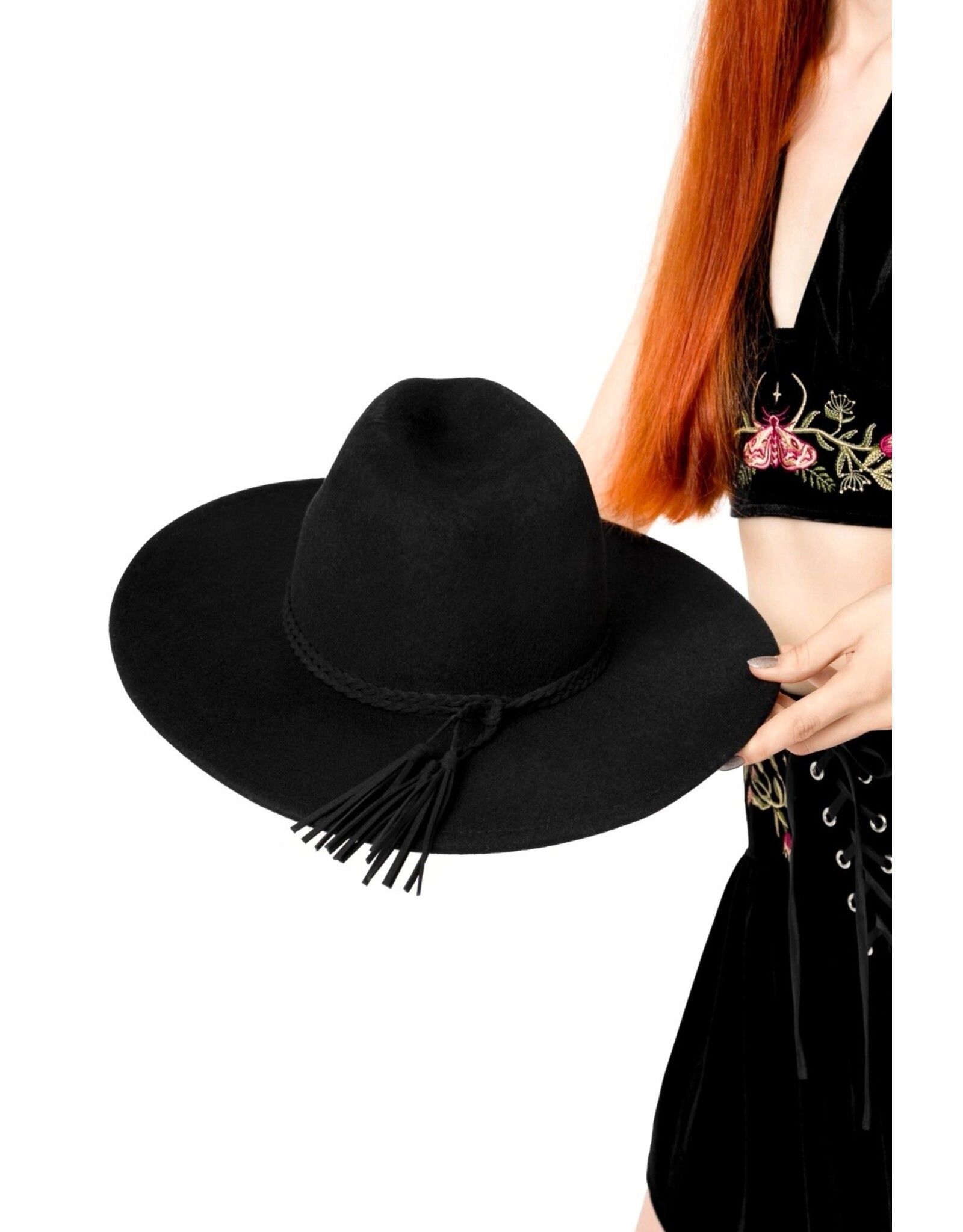 Restyle Gothic and Steampunk accessories - Wilderwood Hat with Magical Embroidery