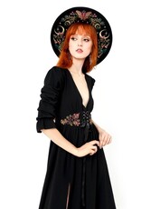 Restyle Gothic en Steampunk accessoires - Wilderwood Hoed met Magisch Borduurwerk