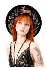 Restyle Gothic en Steampunk accessoires - Hare Moon Hoed met Magisch Borduurwerk