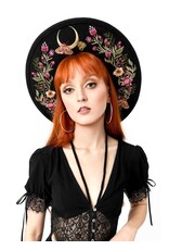 Restyle Gothic en Steampunk accessoires - Wildflower Hoed met Magisch Borduurwerk