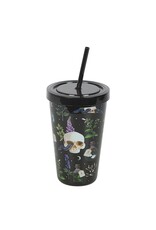 SDW Drinkware - Venom & Vines Print Tumbler with Straw