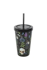 SDW Drinkware - Venom & Vines Print Drinkbeker met Rietje