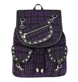 Banned Banned Yamy Backpack Tartan purple