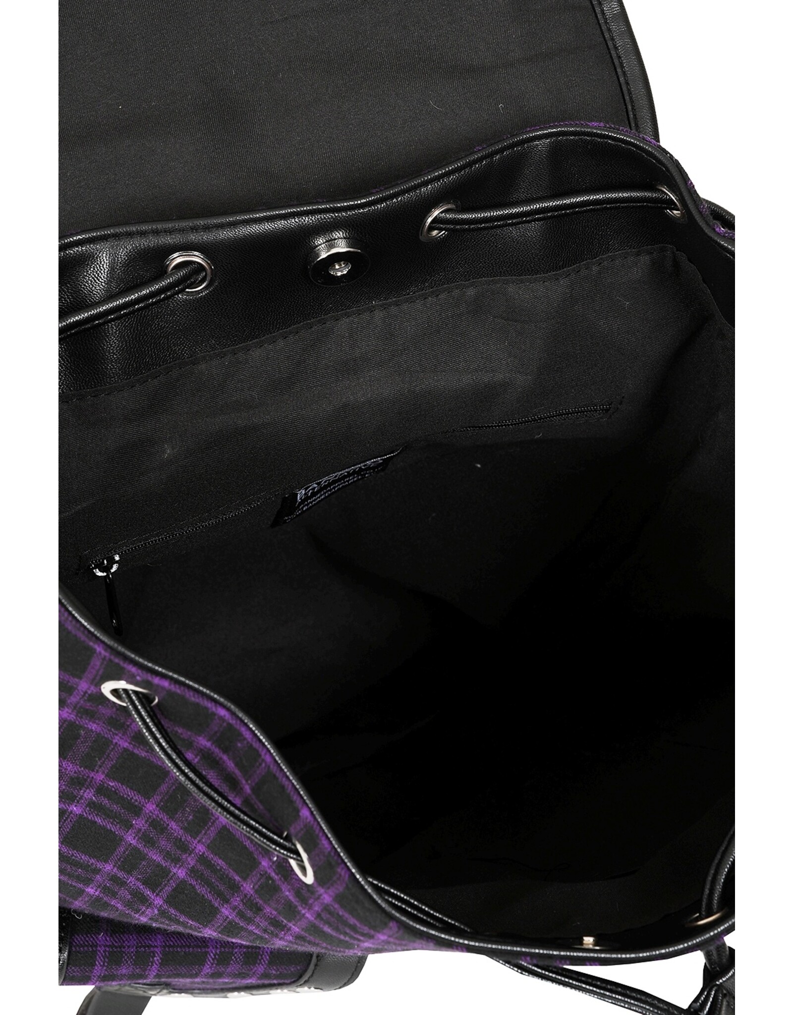 Banned Rugzakken - Banned  Yamy Rugzak Tartan paars