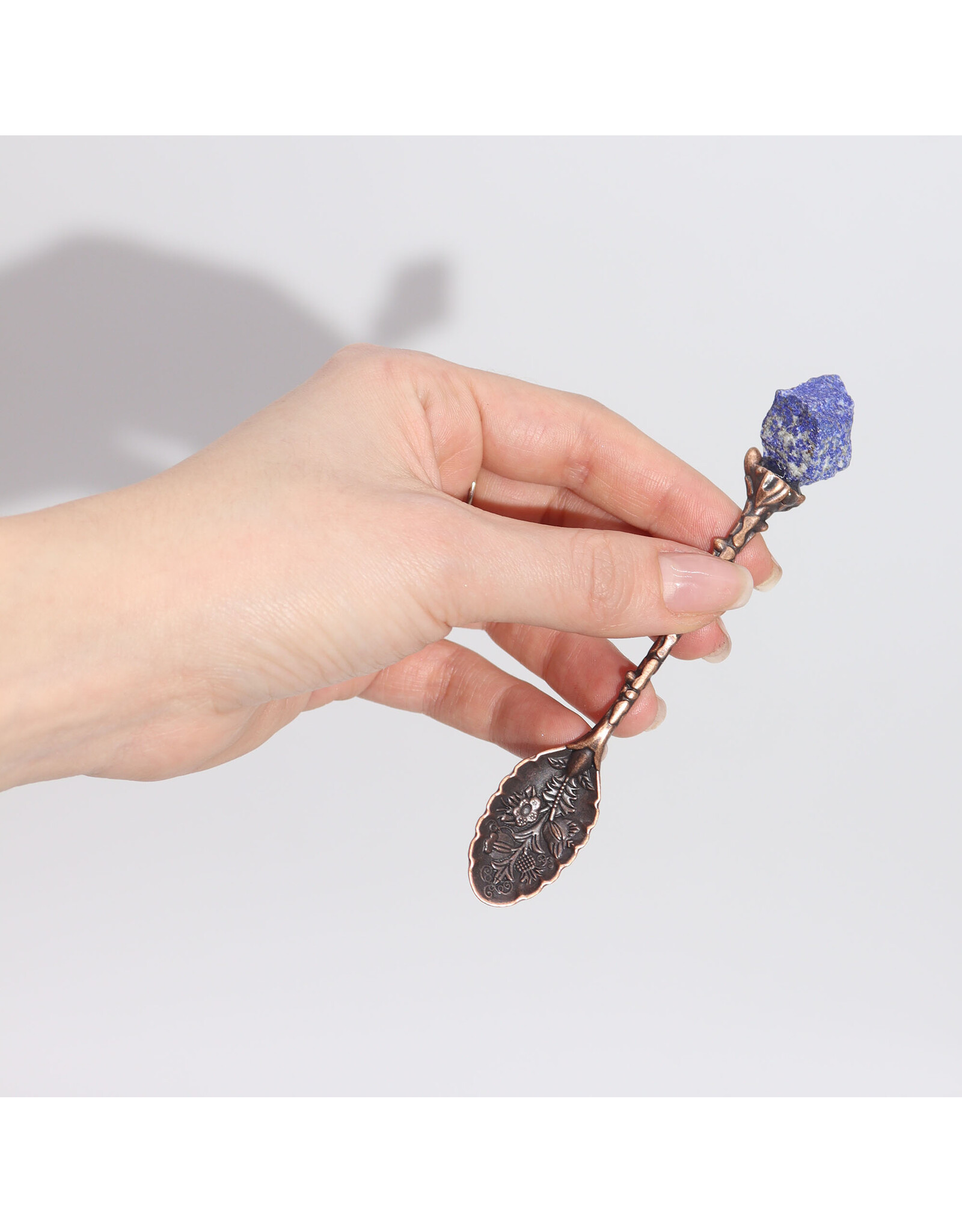 AWG Miscellaneous - Set van 7 Hekslepels met Edelsteen Kristallen Brons