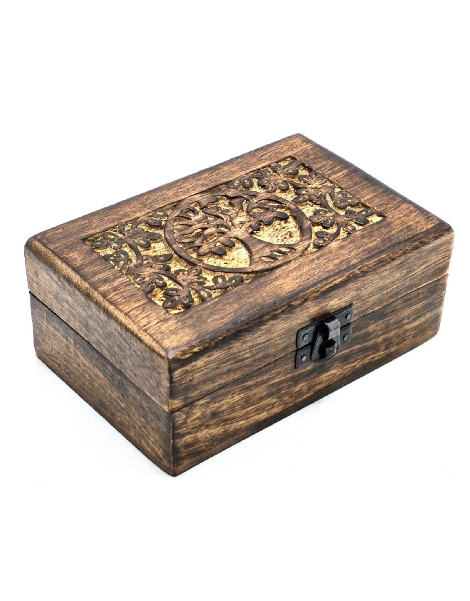 AWG Miscellaneous - Wooden Tree of Life box 15cm x 10cm