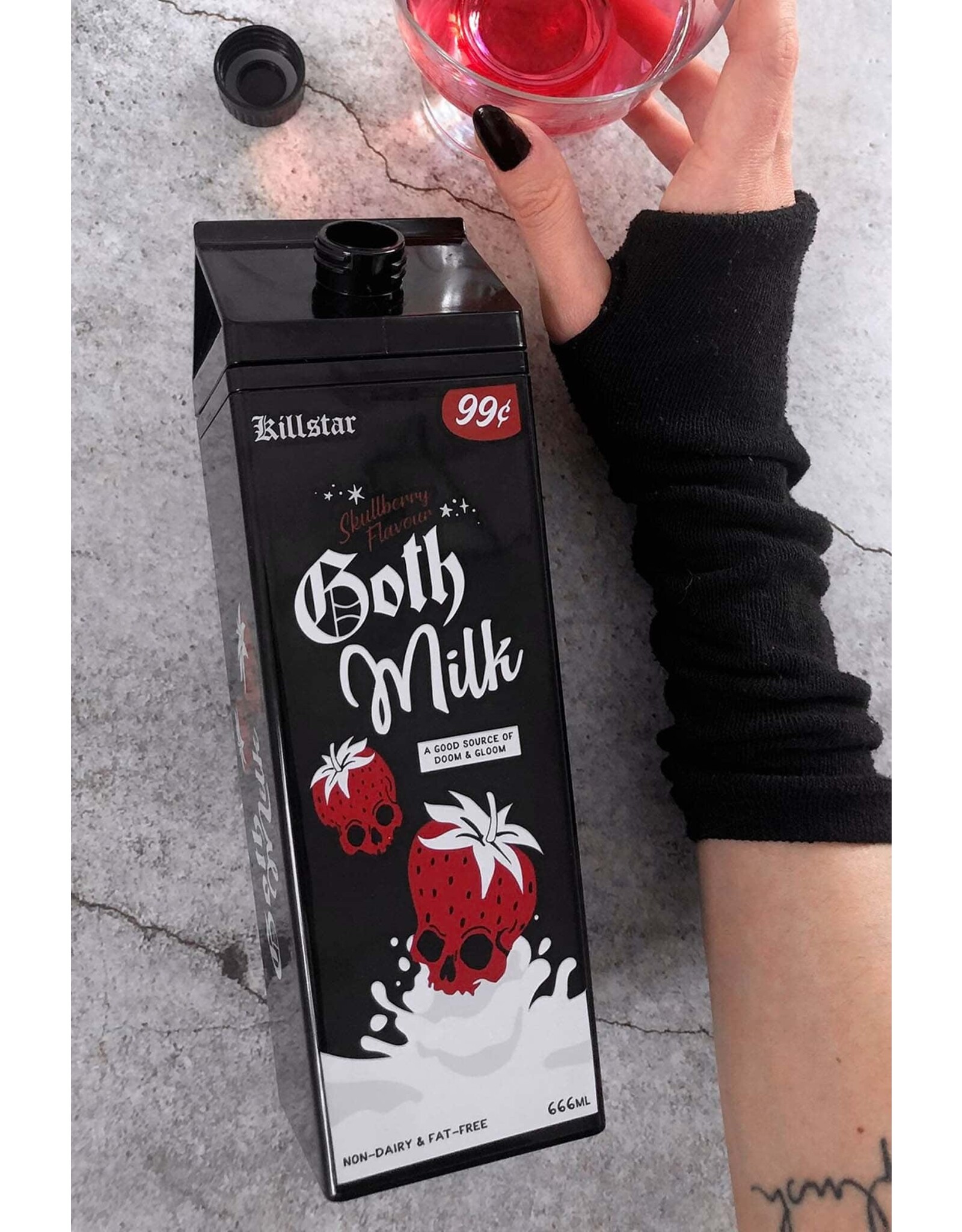 Killstar Drinkware - Killstar  Goth Milk Cold Brew Cup