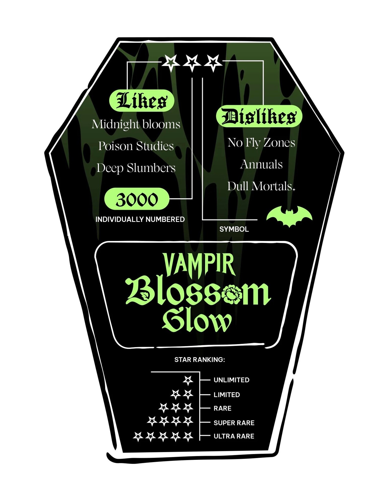 Killstar Killstar tassen en accessoires - Killstar Kreeptures VAMPIR: BLOSSOM GLOW Pluche knuffel