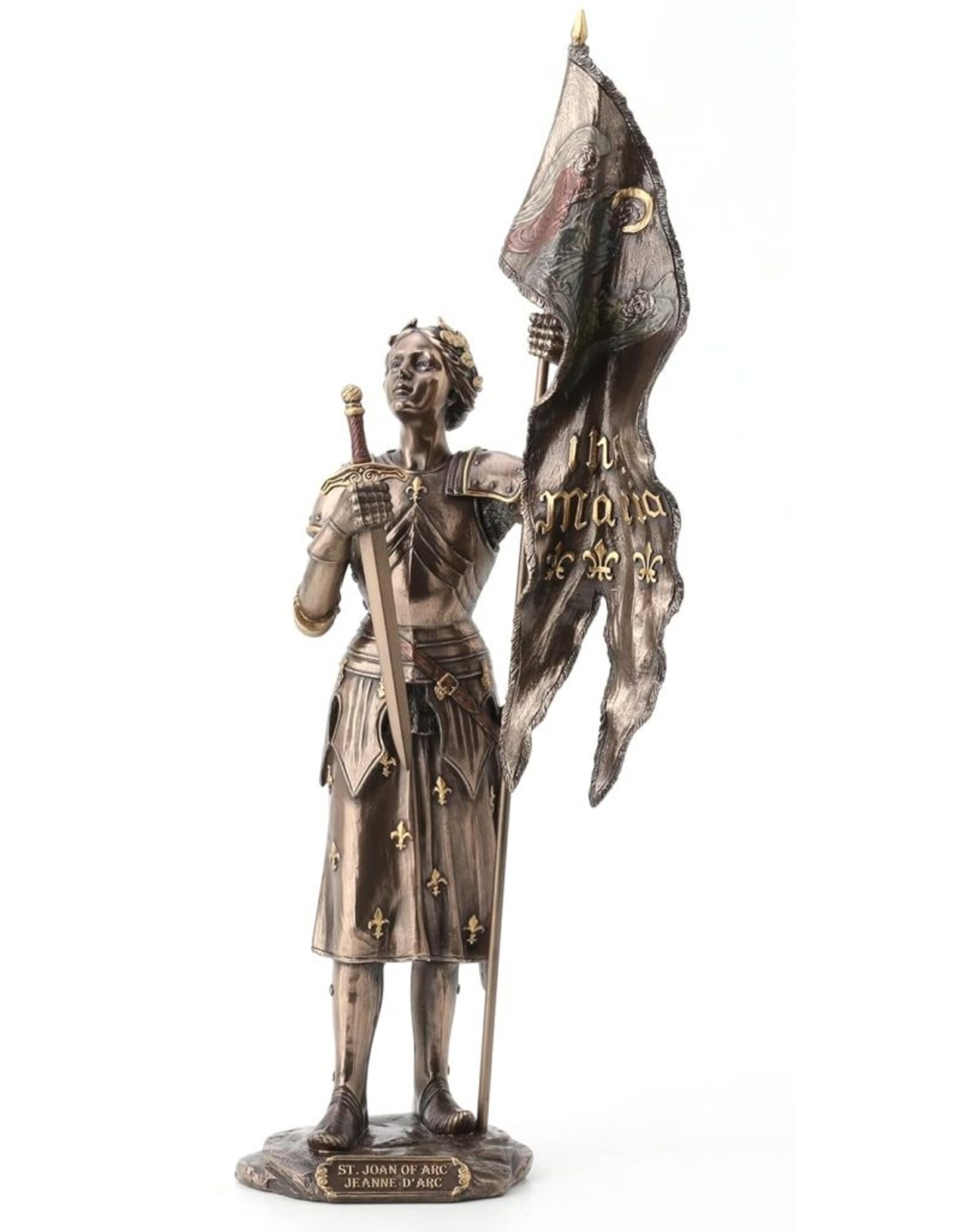 Veronese Design Giftware & Lifestyle - Joan of Arc with Sword and Flag Veronese Design