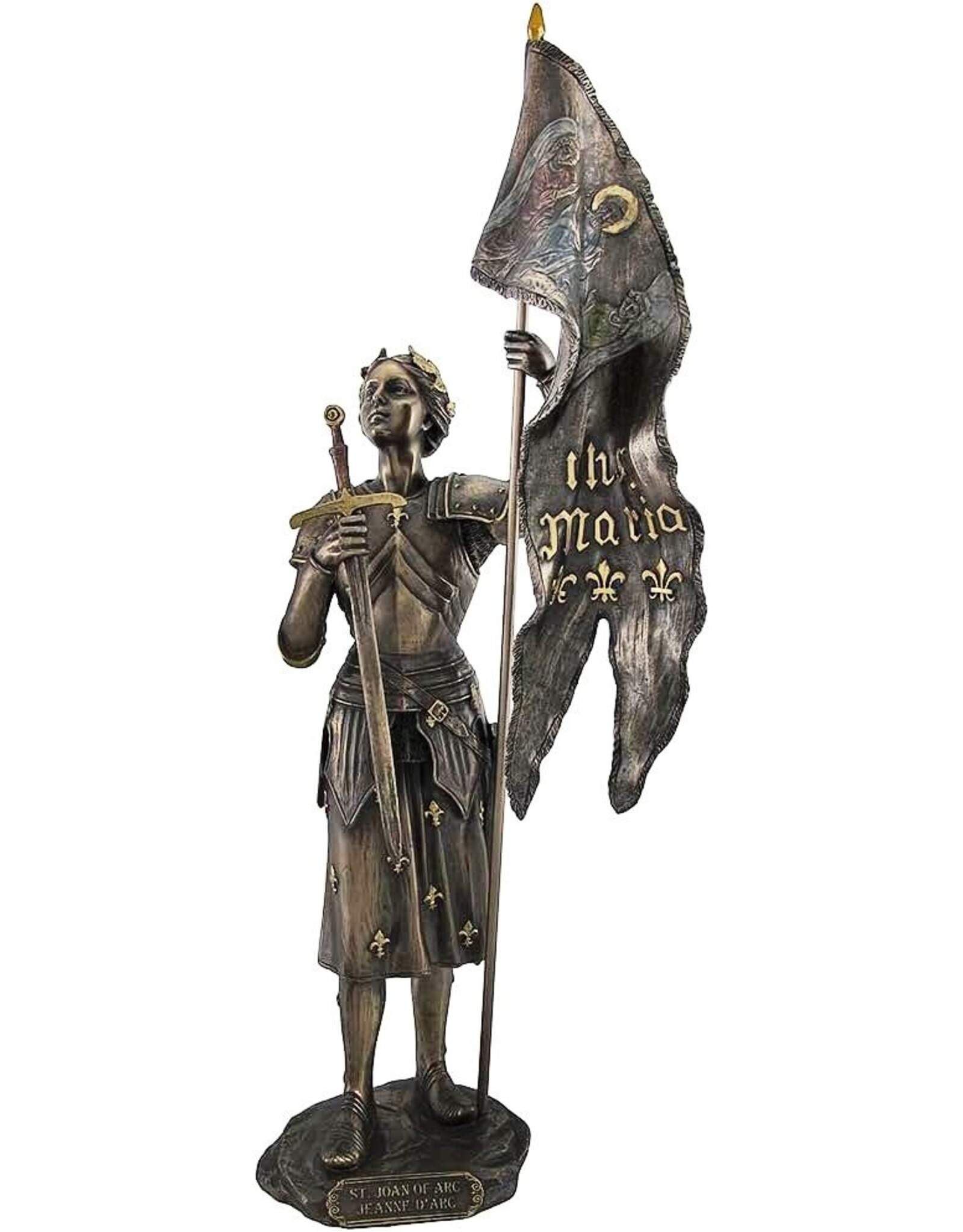 Veronese Design Giftware & Lifestyle - Joan of Arc with Sword and Flag Veronese Design
