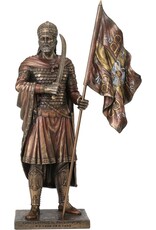 Veronese Design Giftware & Lifestyle -   Constantijn XI Palaiologos met de Vlag van het Byzantijse Rijk