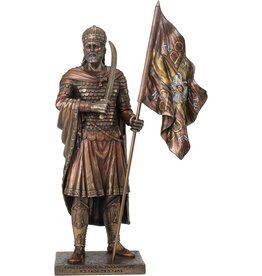 Veronese Design Constantin XI Palaiologos holdig Flag of Byzantine Empire
