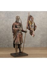 Veronese Design Giftware & Lifestyle -   Constantijn XI Palaiologos met de Vlag van het Byzantijse Rijk