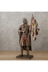 Veronese Design Giftware & Lifestyle -   Constantin XI Palaiologos holdig Flag of Byzantine Empire