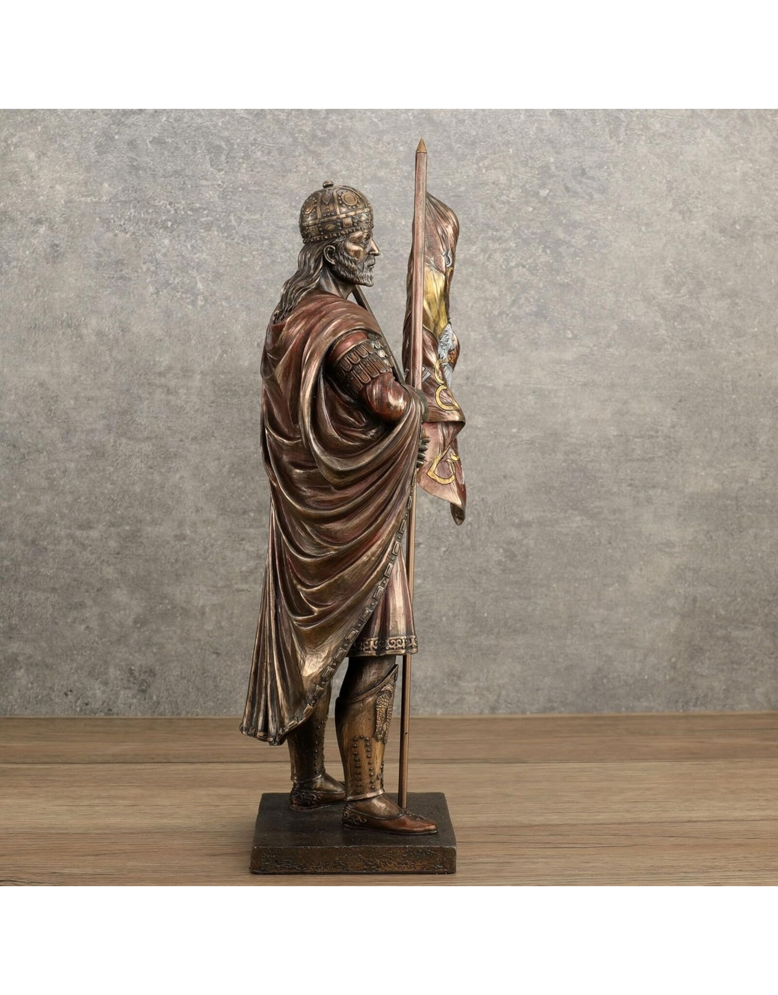 Veronese Design Giftware & Lifestyle -   Constantin XI Palaiologos holdig Flag of Byzantine Empire