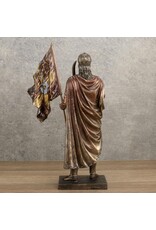 Veronese Design Giftware & Lifestyle -   Constantin XI Palaiologos holdig Flag of Byzantine Empire