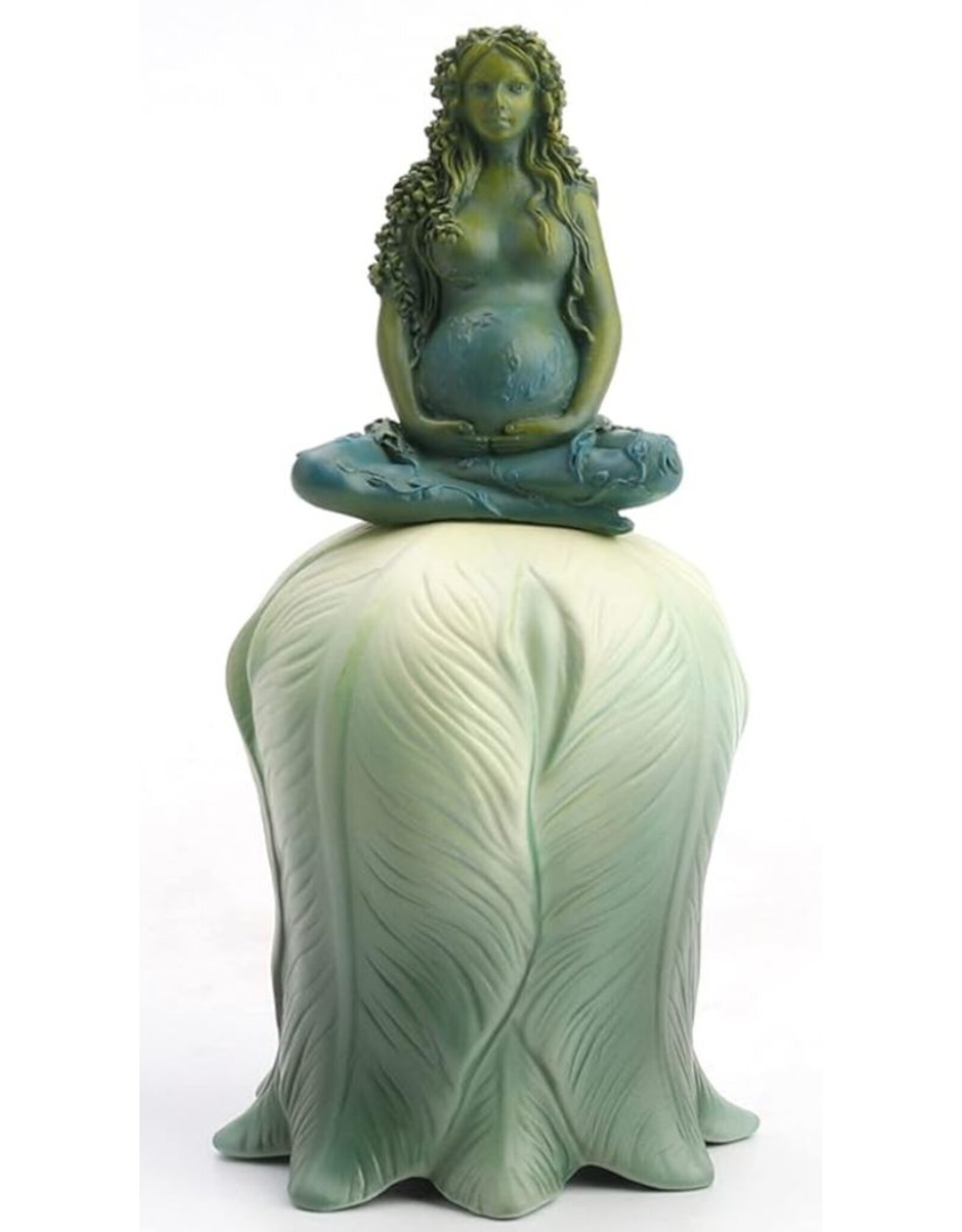 Veronese Design Giftware & Lifestyle - Ritual bell Mother Earth  Pregnant Gaia on Lotus
