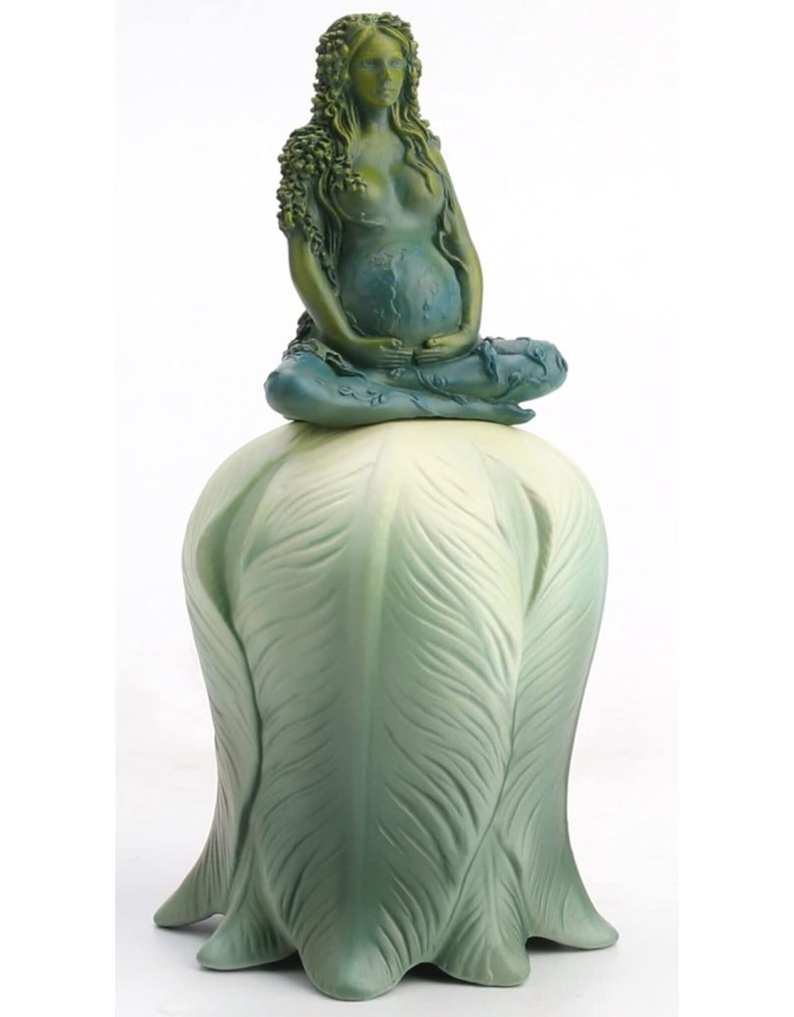 Veronese Design Giftware & Lifestyle - Ritual bell Mother Earth  Pregnant Gaia on Lotus