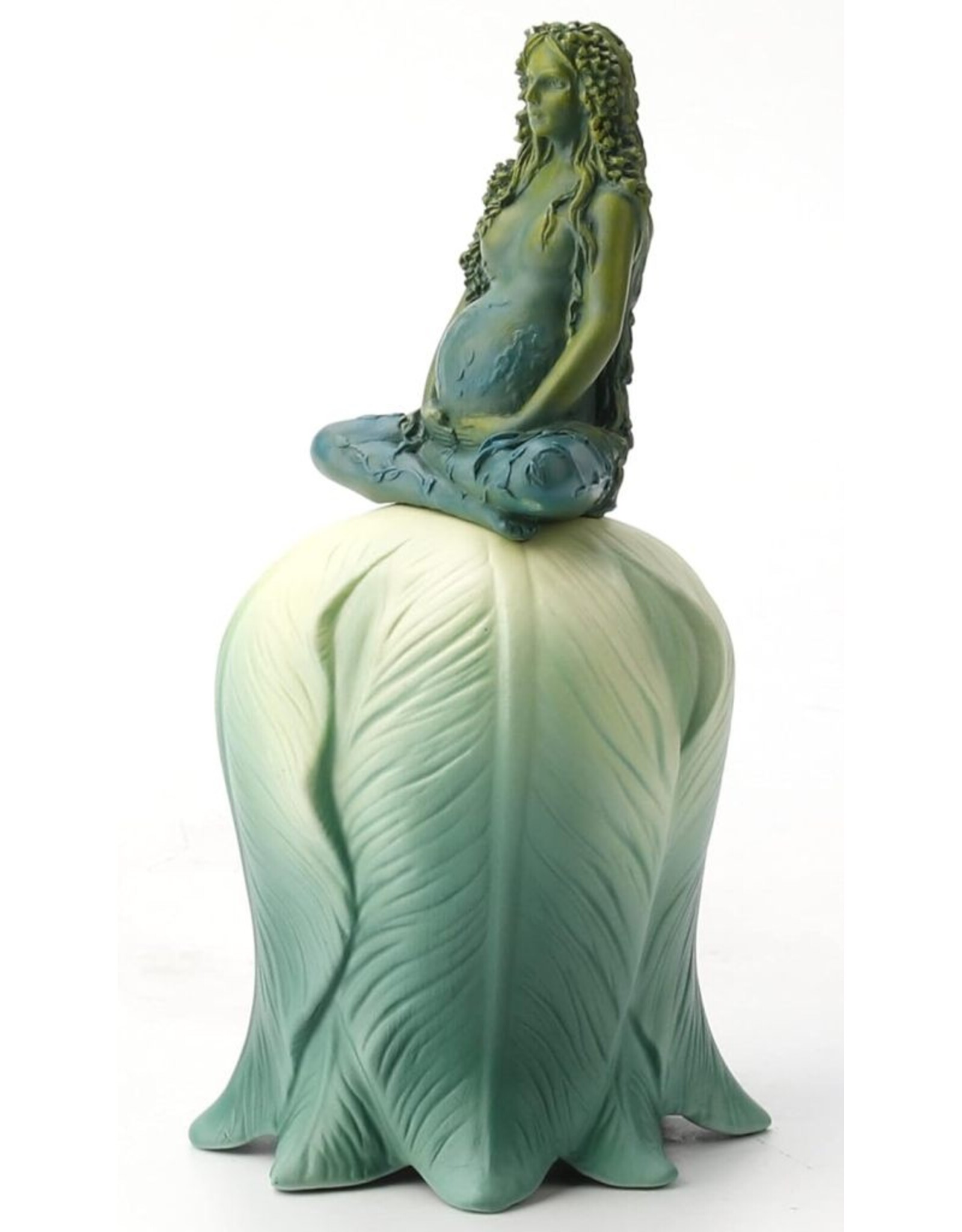 Veronese Design Giftware & Lifestyle - Ritual bell Mother Earth  Pregnant Gaia on Lotus