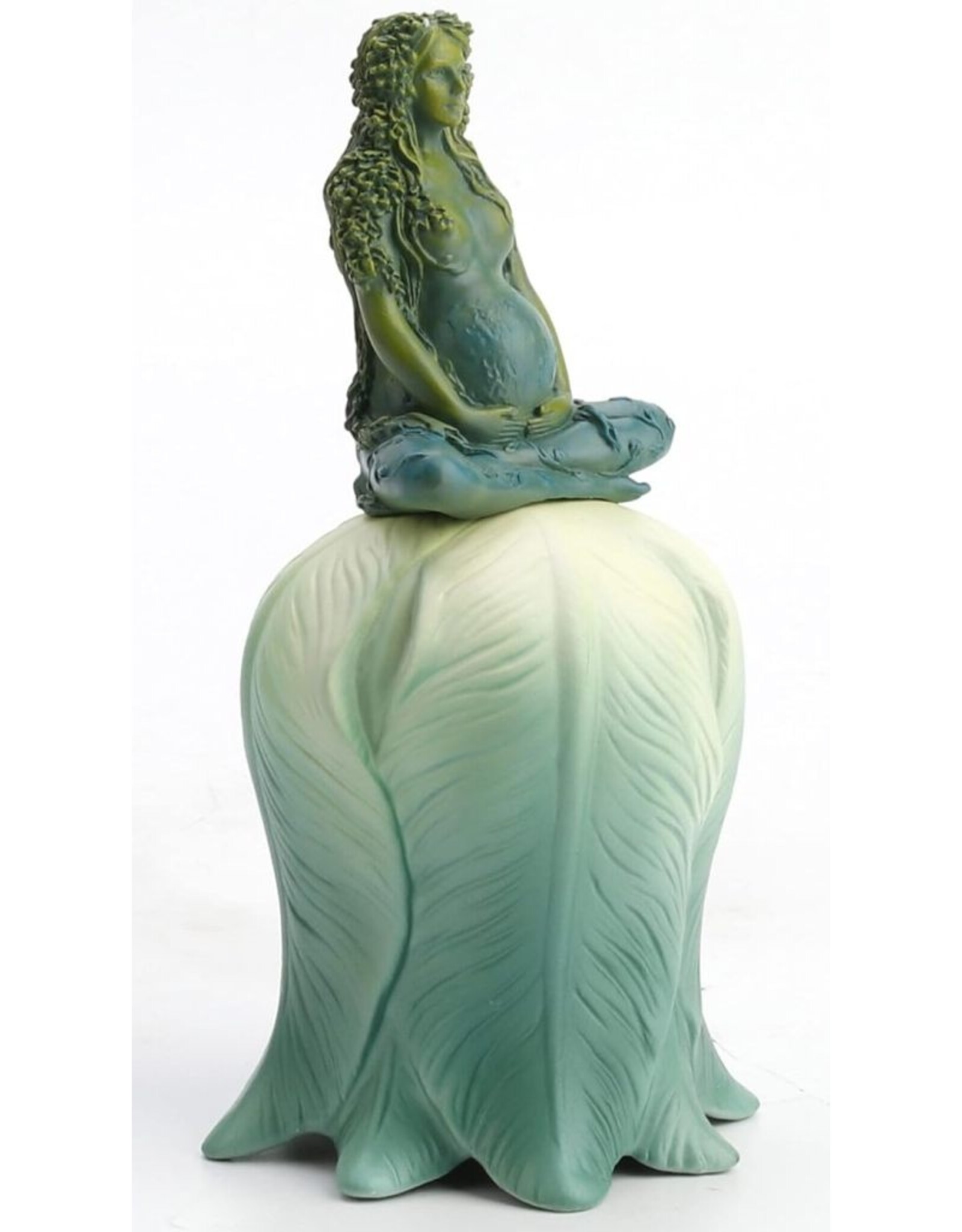 Veronese Design Giftware & Lifestyle - Ritual bell Mother Earth  Pregnant Gaia on Lotus