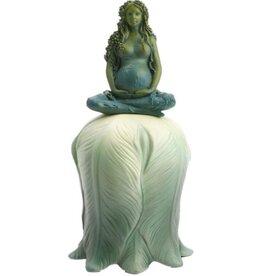 Veronese Design Ritual bell Mother Earth  Pregnant Gaia on Lotus