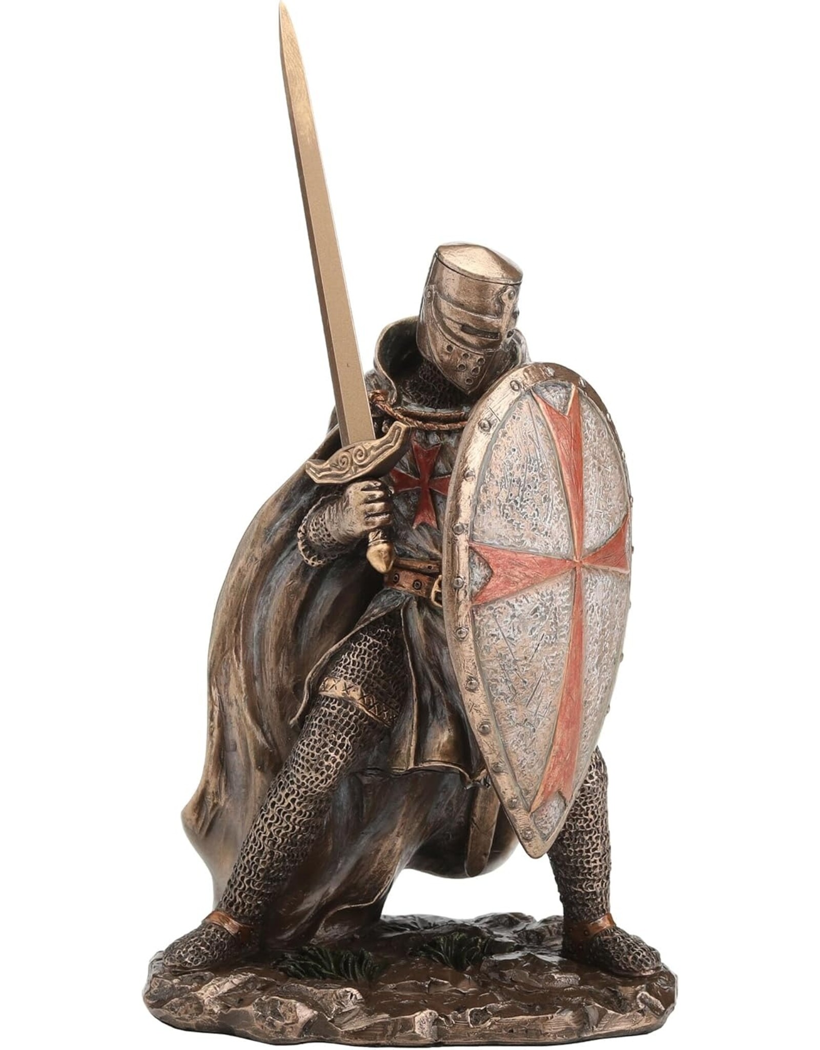 Veronese Design Veronese Design - Tempeliers Kruisvaarder met Zwaard  en Schild Veronese Design