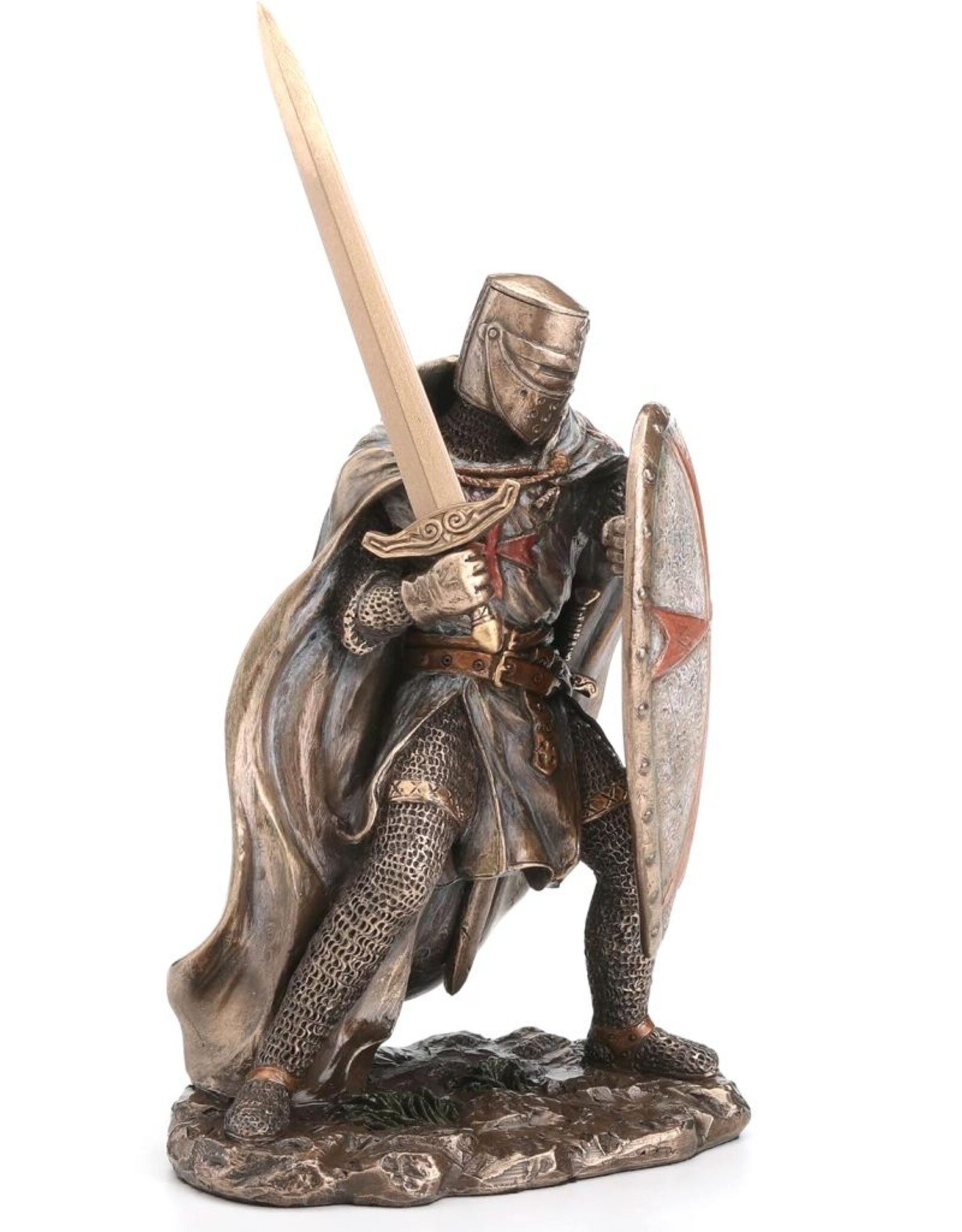 Veronese Design Veronese Design - Knights Templar Crusader wielding Sword and Shield Veronese Design