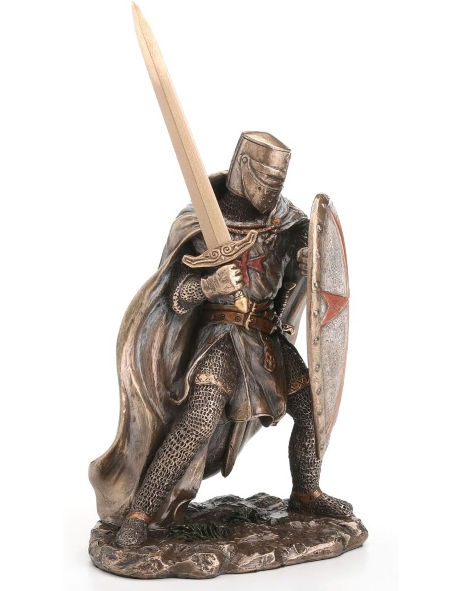 Veronese Design Veronese Design - Knights Templar Crusader wielding Sword and Shield Veronese Design