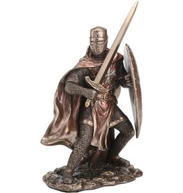 Veronese Design Templar Crusader wielding Sword and Shield Veronese Design
